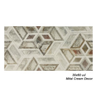 Սալիկ պատի NT 30x60 սմ Mital Cream Decor 67739 (ԿՈԴ 14823)