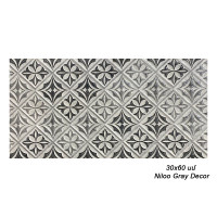 Սալիկ պատի NC 30x60 սմ Niloo Gray Decor 66745 (ԿՈԴ 14841)