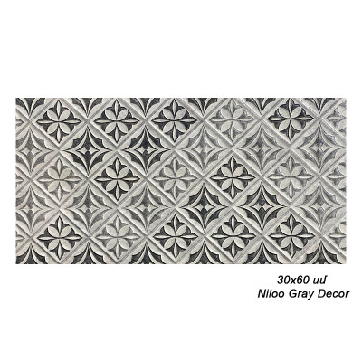 Սալիկ պատի NC 30x60 սմ Niloo Gray Decor 66745 (ԿՈԴ 14841)