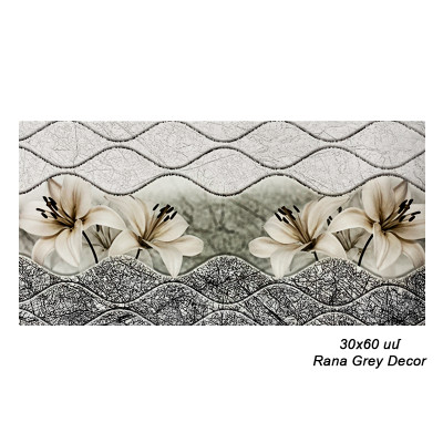 Սալիկ պատի 30x60սմ Rana Grey Decor 78795 (ԿՈԴ 14891)