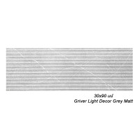Սալիկ պատի 30x90 սմ Griver Light Decor Grey Matt 84267 (ԿՈԴ 14908)
