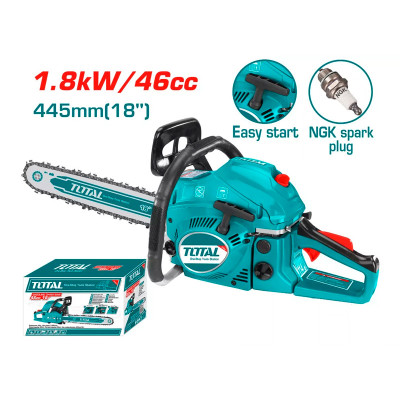 Բենզինային շղթայավոր սղոց 1,8KW TOTAL TG5451811 (ԿՈԴ 15116)