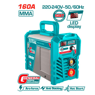 Եռակցման սարք MMA ինվերտորային 160A TOTAL TW216028 (ԿՈԴ 15590)