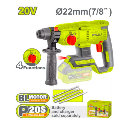 Հարվածային մուրճ մարտկոցային 20Վ 2.0Ջ DYLLU DTLM15220  (ԿՈԴ 15727)