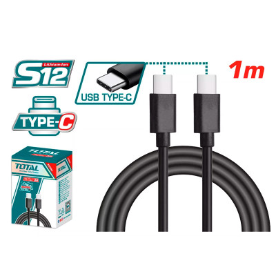 USB Type-C-C մալուխ 1մ TOTAL TIUCC02 (ԿՈԴ 15770)