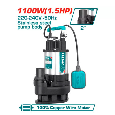 Հորի պոմպ կեղտաջրերի 1100W 2'' TOTAL TWP7110016 (ԿՈԴ 15809)