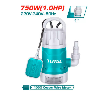 Հորի պոմպ կեղտաջրերի 750W 8մ 216 L/min TOTAL TWP87506 (ԿՈԴ 15813)