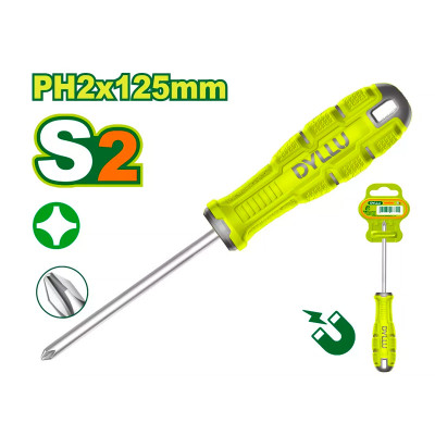 Խաչաձև պտուտակահան DYLLU DTSDB225 PH2x125մմ (ԿՈԴ 16721)