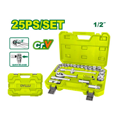 Գլխիկների հավաքածու 1-2'' (25 կտոր) DYLLU DTST2D25 10-32մմ (ԿՈԴ 16442)