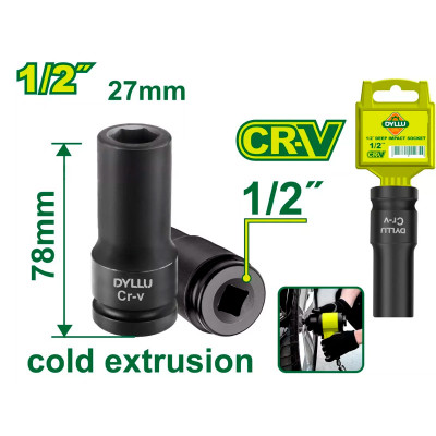 Խորը հարվածային գլխիկ 1-2'' DYLLU DTMS3227 27մմ (ԿՈԴ 16328)