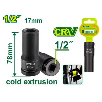 Խորը հարվածային գլխիկ 1-2'' DYLLU DTMS3217 17մմ (ԿՈԴ 16333)