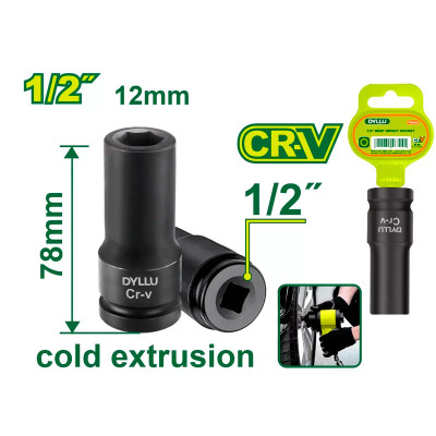 Խորը հարվածային գլխիկ 1-2'' DYLLU DTMS3212 12մմ (ԿՈԴ 16338)