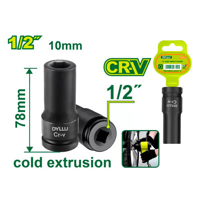 Խորը հարվածային գլխիկ 1-2'' DYLLU DTMS3210 10մմ (ԿՈԴ 16339)