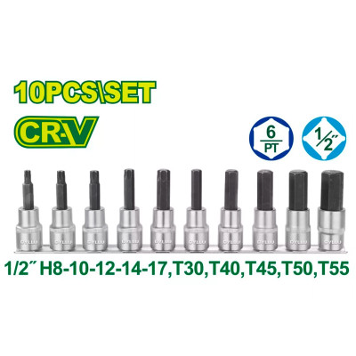 Գլխիկների հավաքածու 1/2" 10 հատ DYLLU DTST1412 (ԿՈԴ 16397)