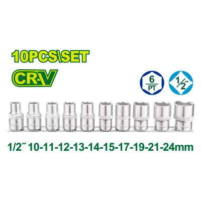 Գլխիկների հավաքածու 1-2'' (10 հատ) DYLLU DTST2410 10-24մմ (ԿՈԴ 16421)