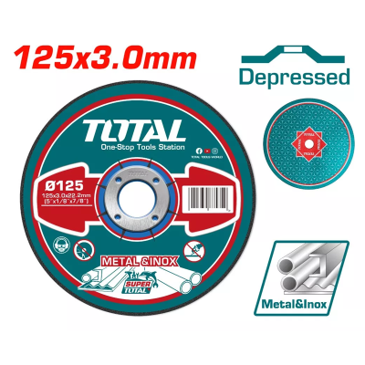 Երկաթ կտրող սկավառակ 125x3մմ TOTAL TAC2211251 (ԿՈԴ 14327)