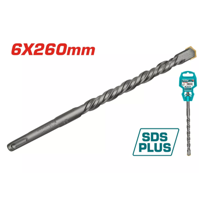 Հորատիչի գայլիկոն 6x260մմ SDS Plus TOTAL TAC310604C (ԿՈԴ 14363)