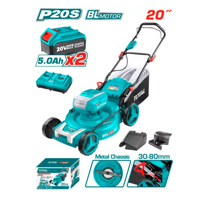 Խոտհնձիչ մարտկոցային 40Վ (2x20Վ) 510մմ (2 մարտկոցով, լիցքավորիչով) TOTAL TLMLI20202 (ԿՈԴ 15087)