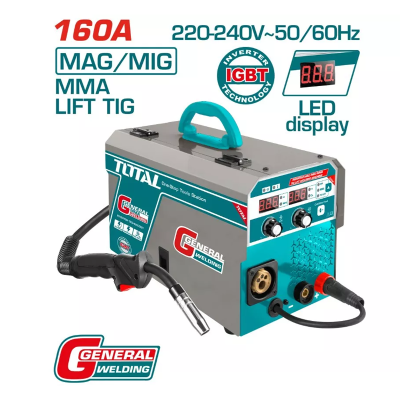 Եռակցման սարք ինվեկտորային CO 160A TOTAL TMGT1601 (ԿՈԴ 13983)