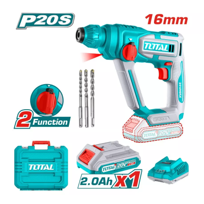 Հորատիչ մարտկոցային 20Վ 1․5Ջ SDS Plus (մարտկոցով, լիցքավորիչով) TOTAL TRHLI201681 (ԿՈԴ 13864)
