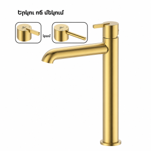 Լվացարանի ծորակ GANZER GZ03112-S Մատվի ոսկի (ԿՈԴ 18401) Լվացարանի ծորակ GANZER GZ03112-S Մատվի ոսկի (ԿՈԴ 18401)