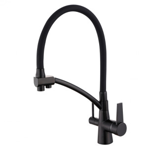 Խոհանոցի ծորակ ճկվող, ֆիլտրով VIEIR V15007-C Սև (ԿՈԴ 15233)