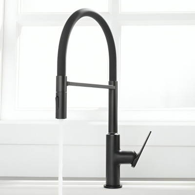 Խոհանոցի ծորակ ճկվող GANZER GZ07126-C Սև (ԿՈԴ 15240)