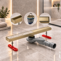Հոսակ երկկողմանի GANZER 99290-S Մատվի ոսկեգույն, 55x900 մմ (ԿՈԴ 31126)
