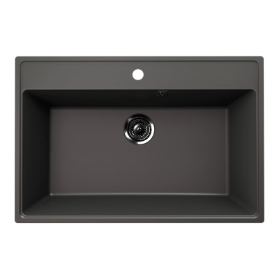Խոհանոցի լվացարան ULGRAN FORTE 760-09 Ասֆալտ, 760х510 մմ (ԿՈԴ 14749)