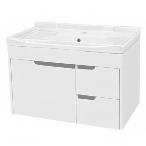 Լվացարան պահարանով կախովի Poda 214, 800x460x540 մմ Ջրակայուն, Սպիտակ (ԿՈԴ 14817)