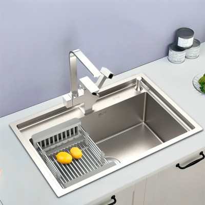 Խոհանոցի լվացարան HENNSON BS-677-304L 680x450x225 մմ Մատվի (ԿՈԴ 16428)