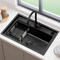 Խոհանոցի լվացարան HENNSON BS-677-201K 680x450x220 մմ Մուգ մոխրագույն (ԿՈԴ 5880)