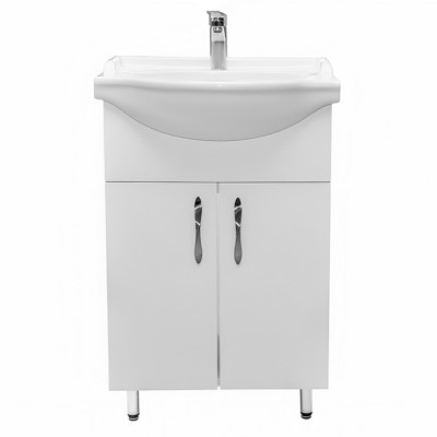 Լվացարան պահարանով Decora Real 56 PVC, 550x460x720 մմ Ջրակայուն Սպիտակ (ԿՈԴ 13433)