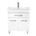 Լվացարան պահարանով Decora Quadro 75 PVC, 750x460x720 մմ Ջրակայուն Սպիտակ (ԿՈԴ 13435)