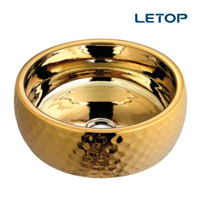 Սեղանի լվացարան Letop LT-S134, 400x400x150 մմ Ոսկեգույն (ԿՈԴ 13462)