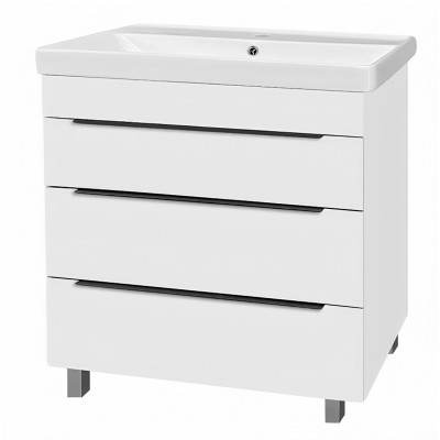 Լվացարան պահարանով Hestia 80 PVC ZT-B861, 810x480x885 մմ Ջրակայուն Սպիտակ (ԿՈԴ 13475)