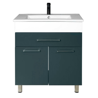 Լվացարան պահարանով Decora Quadro 75 PVC Գրաֆիտ 750x460x850մմ (ԿՈԴ 16783)