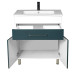 Լվացարան պահարանով Decora Quadro 75 PVC Գրաֆիտ 750x460x850մմ (ԿՈԴ 16783)
