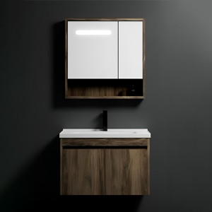 Պահարան լվացարանով կախովի GEMMA JJ0742-60 (PVC) 600x470x510 մմ և LED հայելի դարակով (ԿՈԴ 13675)