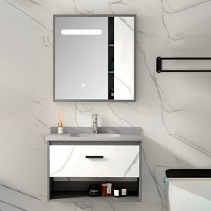 Պահարան լվացարանով կախովի GEMMA JJ0695-60 (MDF) 600x470x460 մմ և LED հայելի դարակով (ԿՈԴ 13679)