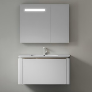 Պահարան լվացարանով կախովի GEMMA JJ0725-80W (MDF) 810x465x470 մմ և LED հայելի դարակով (ԿՈԴ 13680)