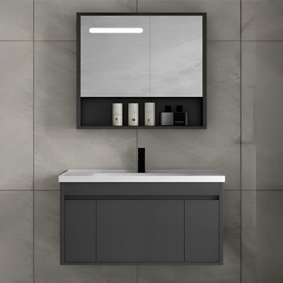 Պահարան լվացարանով կախովի GEMMA JJ0721-80 (MDF) 800x500x520 մմ և LED հայելի դարակով (ԿՈԴ 13682)