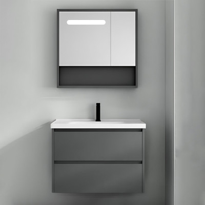 Պահարան լվացարանով կախովի GEMMA JJ0724-60 (MDF) 605x500x515 մմ և LED հայելի դարակով (ԿՈԴ 13684)
