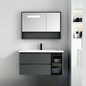 Պահարան լվացարանով կախովի GEMMA JJ0724-80 (MDF) 810x500x520 մմ և LED հայելի դարակով (ԿՈԴ 13685)