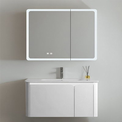 Պահարան լվացարանով կախովի GEMMA JJ0729-80W (MDF) 820x510x490 մմ և LED հայելի դարակով (ԿՈԴ 13688)