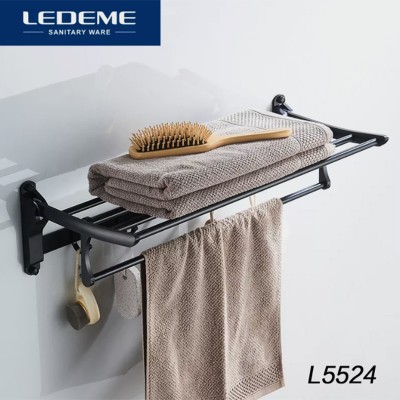 Ծալովի դարակ կախիչներով LEDEME RL5524 Սև (ԿՈԴ 5884)