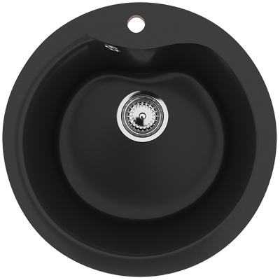 խոհանոցի լվացարան ULGRAN U-102-344 Ուլտրա սև, 500 մմ (ԿՈԴ 8737)