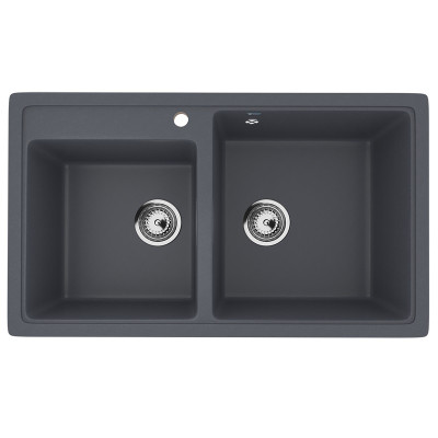 խոհանոցի լվացարան ULGRAN U-200-343,Անտրացիտ, 840 х 485 մմ (ԿՈԴ 13007)