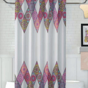 Վարագույր լոգարանի համար Wela 10149 Patchwork 180x200 սմ (ԿՈԴ 8885)