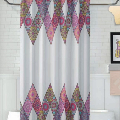 Վարագույր լոգարանի համար Wela 10149 Patchwork 180x200 սմ (ԿՈԴ 8885)